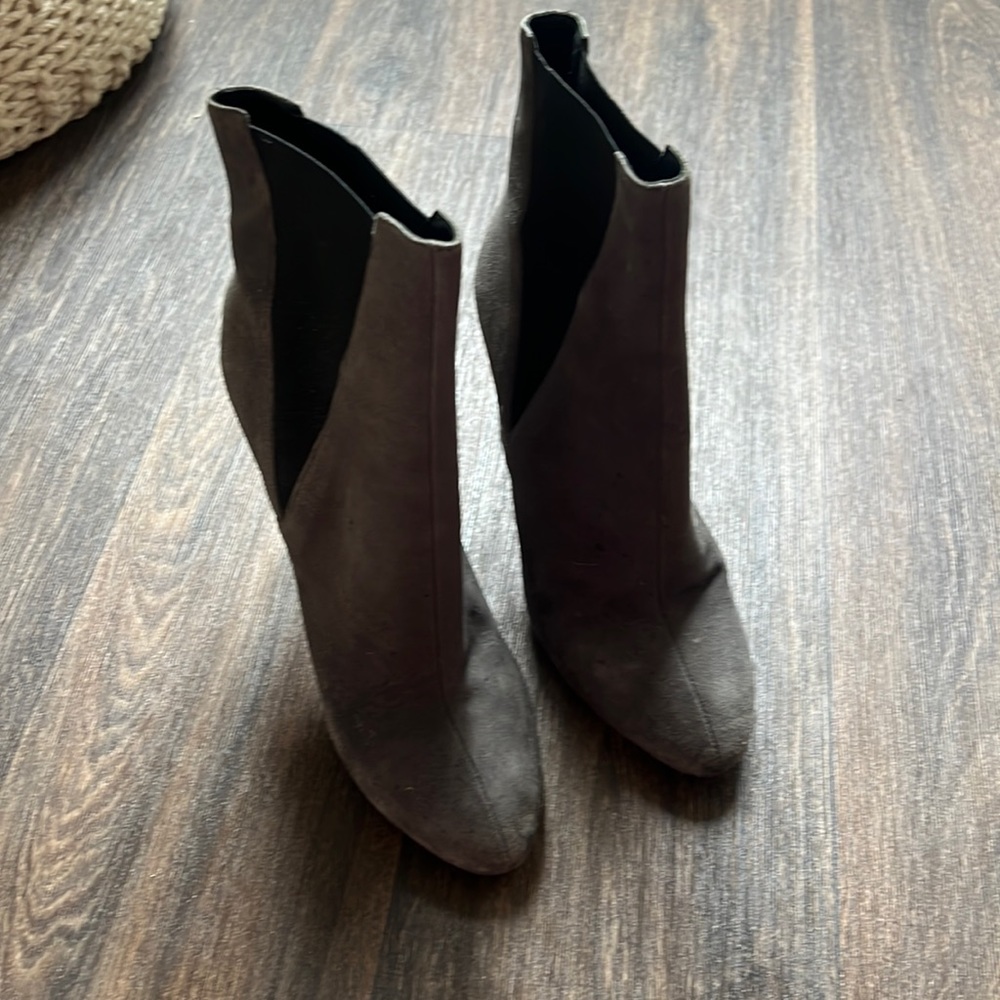 Alaia Gray Boot Heels